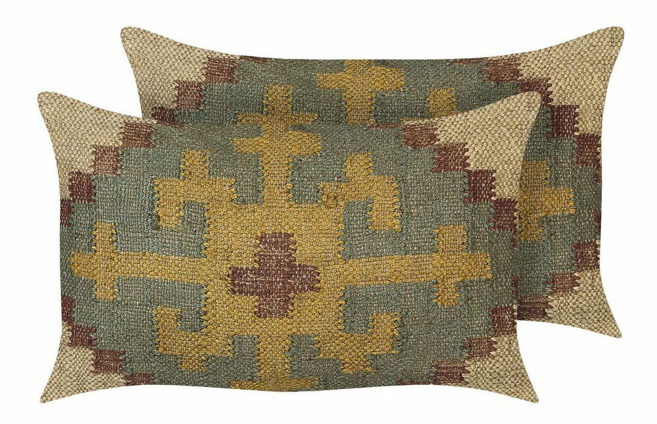 Set 2 buc perne decorative 30 x 50 cm Sara (verde)