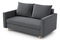 Kétszemélyes kanapé Louis (sötétszürke)