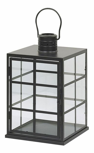 Dekoratívny lampáš BANTE (čierna)