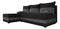 Sarok ülőgarnitúra Harmony L (fekete + szürke) (B)