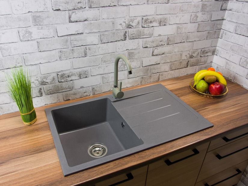 Mosogató Ruxom (szürke) (csaplyuk nélküll) (J)