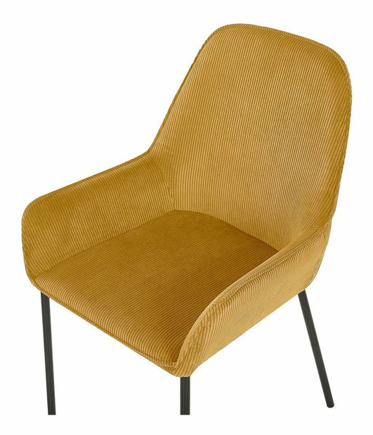 Set 2 buc. scaune de sufragerie LARNO (galben)