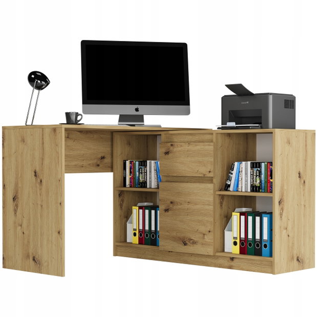 Rohový PC stolík Nokru (artisan)