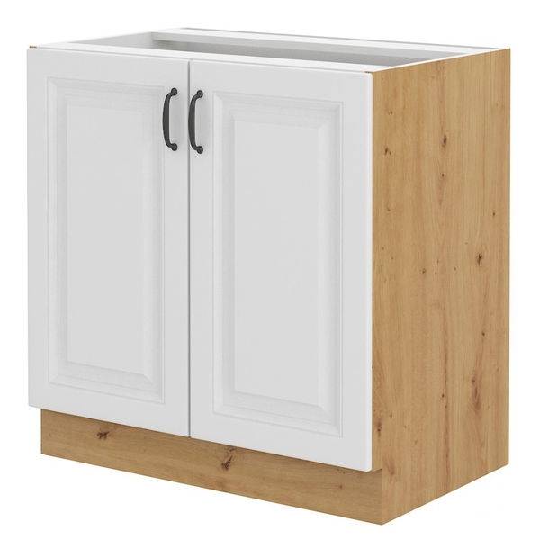 Donji kuhinjski ormarić- Sheila 80 D 2F BB (hrast artisan + bijela )