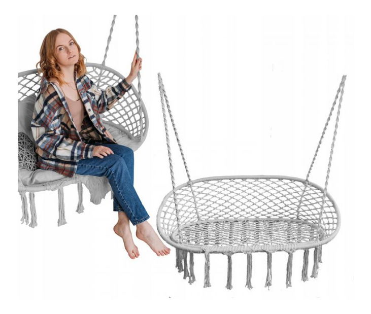 Viseća fotelja Boci (siva)