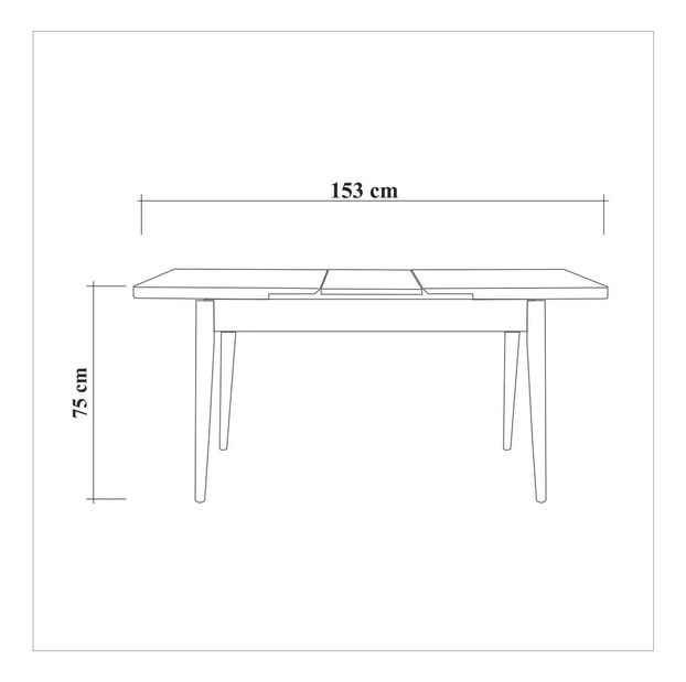 Set mobilier sufragerie Vlasta 5 (alb + piatră) (pentru 4 persoane)