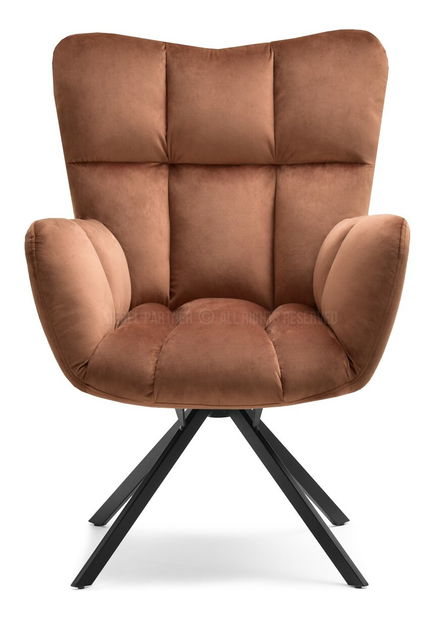 Kreslo Kikino X (medená + čierna)