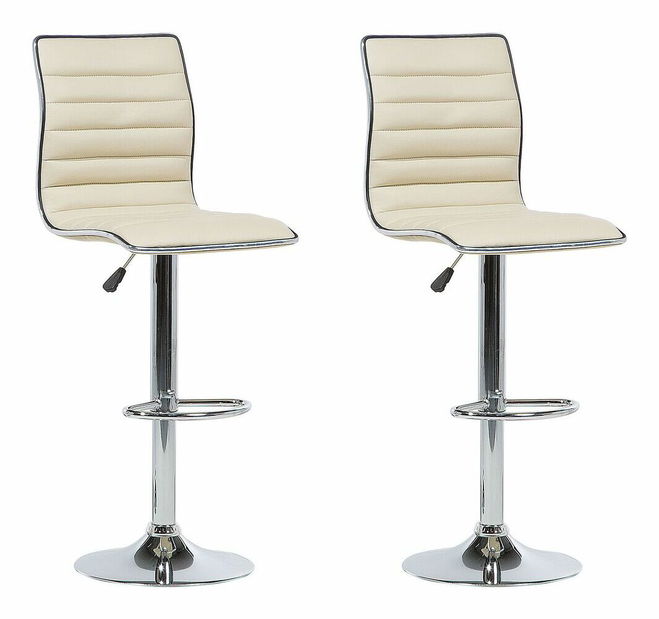 Set 2 ks. barových stoličiek LOCARNO (béžová)