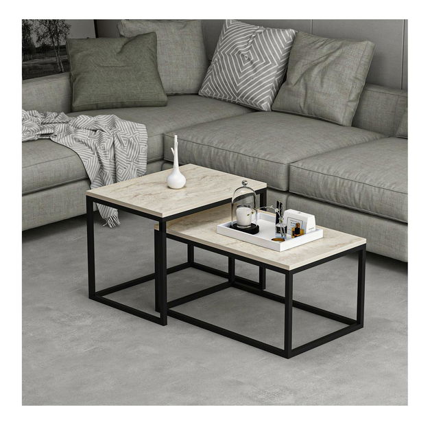 Set 2ks. konferenčných stolíkov Lajka (travertín)