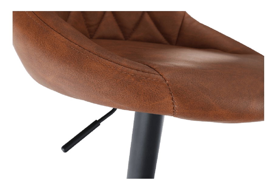 Barová stolička Teken (koňaková + čierna)