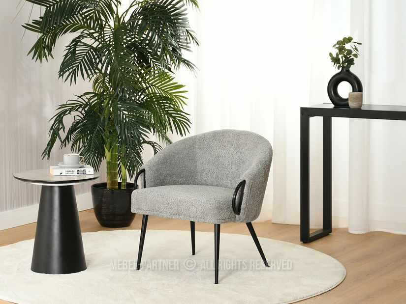 Fotelja Carma F (siva + crna)