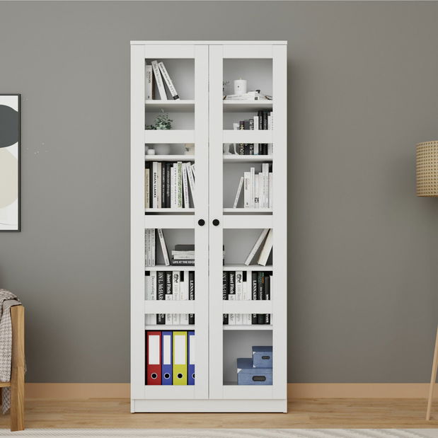 Vitrína Luckiny V (biela)