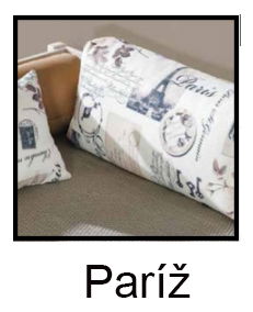 Rozkladacia posteľ 90 cm Balos (prírodná borovica + vankúše Paríž) (s roštom a úl. priestorom) *výpredaj