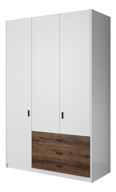 Šatníková skriňa Girton Typ 59 (biela + dub monastery)