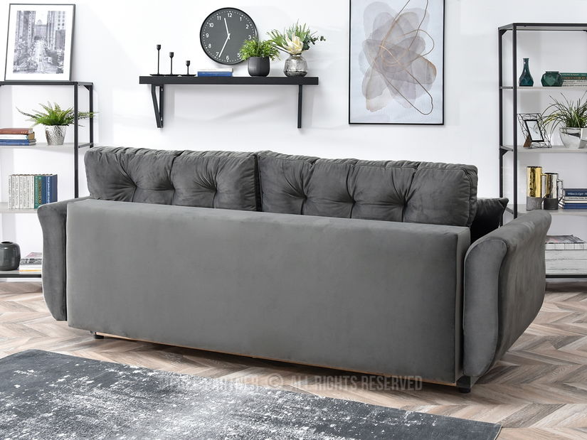 Kétszemélyes kanapé Lirica (fekete)