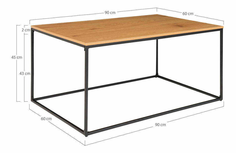 Konferenčný stolík Vistalia 6 (prírodná)