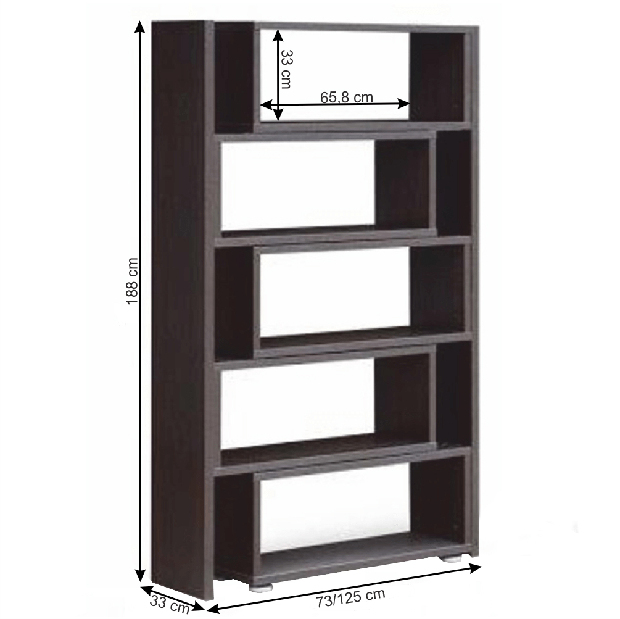 Regál Klonale I 187 (Wenge)