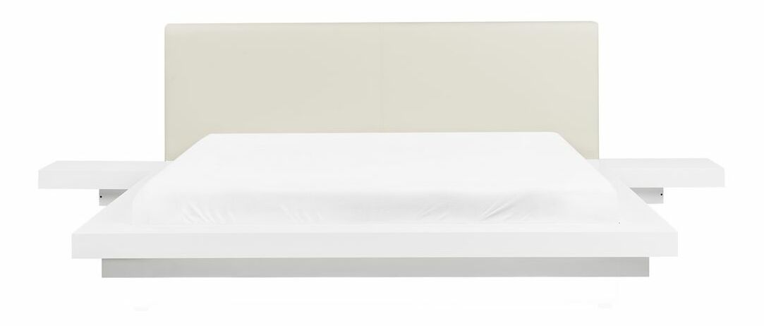 Franciaágy 180 cm ZEPHYRE (ágyráccsal) (fehér)