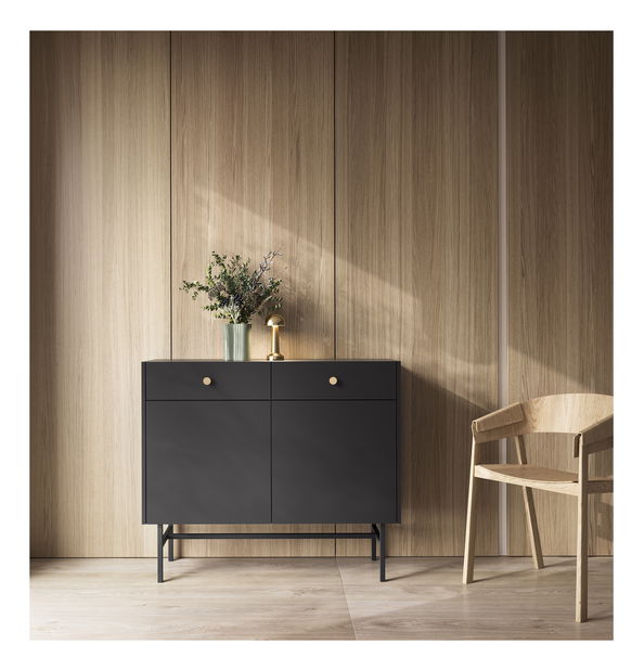 Komoda Desanta 2D2SZ (crna)