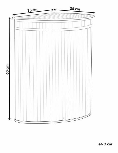 Kôš na bielizeň Brigitta (svetlé drevo)
