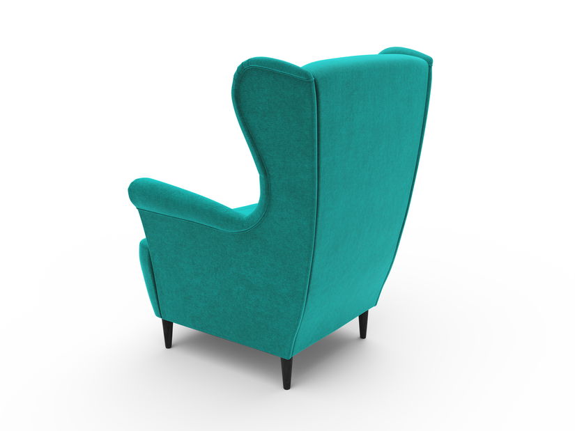 Kreslo ušiak Ushabi (tyrkysová)