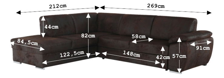 Rohová sedačka Valda (L)