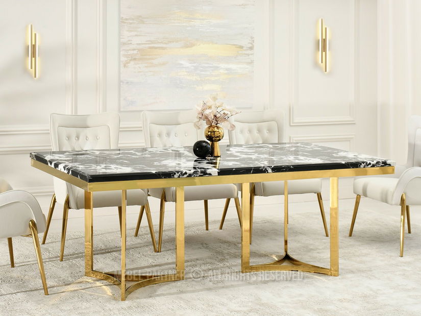 Étkezőasztal Alusion (márvány + arany)