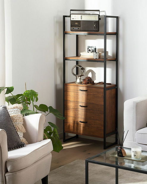 Regál Temesvar (tmavé drevo)