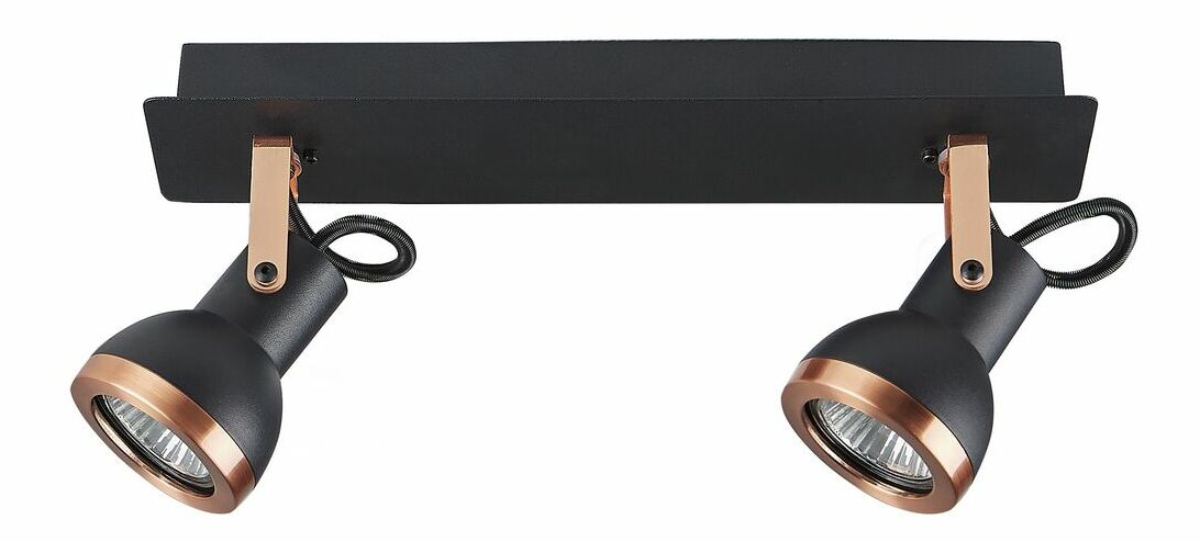 Aplică de tavan Braulio (Negru + cupru)