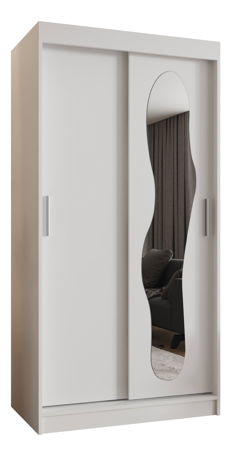 Dulap de haine 100 cm Ulta (alb)