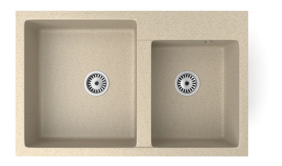 Mosogató Hakkon (bézs) (3 csaplyukkal)