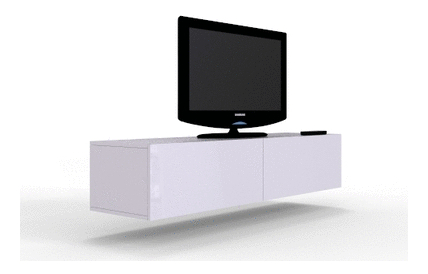 TV stolík/skrinka Zigo 180 (sivá + sivý lesk) *výpredaj