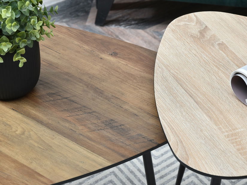 Măsuță de cafea Rossi Zest Xl (nuc + negru)