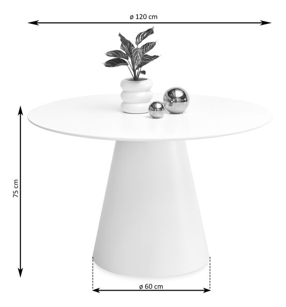 Étkezőasztal Otava Stol (fekete)