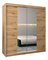 Šatníková skriňa 180 cm Toki 1 (Dub artisan + Dub artisan)