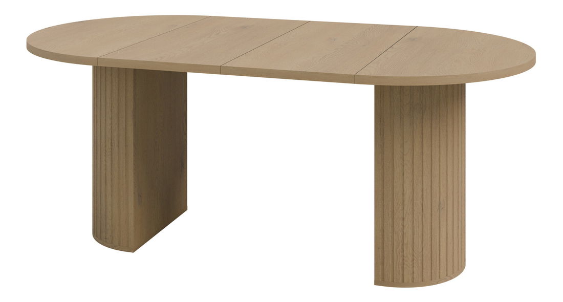 Rozkladací jedálenský stôl Ovalina (dub)