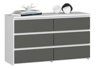 Komoda Crueldad (bijela + grafit)