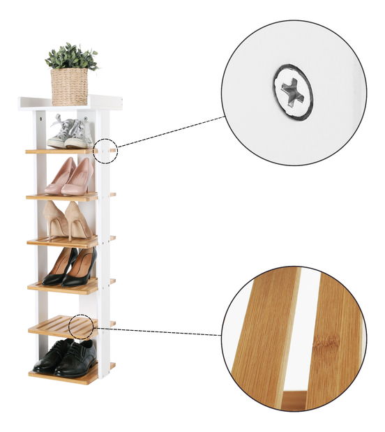 Cipőtároló Dakera (fehér) *bazár