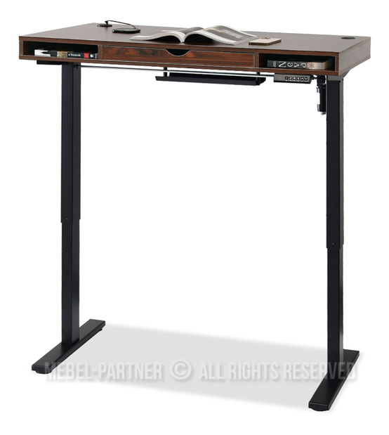 PC asztal Osto 120 (dió + fehér)