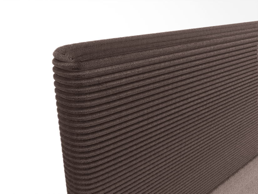 Franciaágy 140 cm Napoli Comfort (barna) (ágyráccsal, tárolóhellyel)