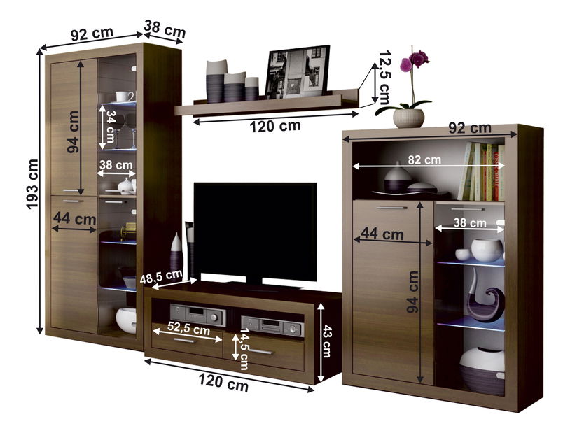Mobilier living Toby (orech warmia)
