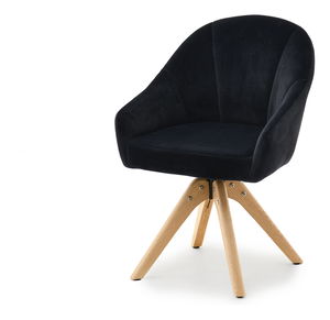 Jedálenská stolička Destete (čierna + dub)