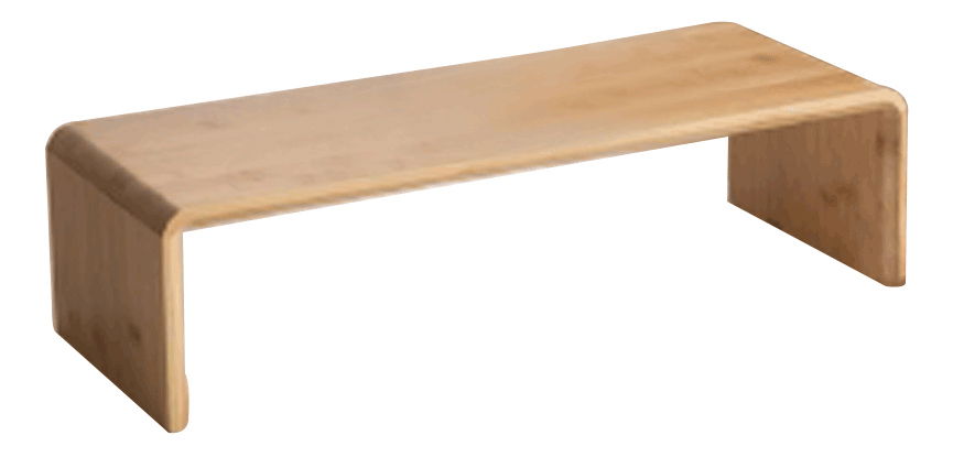 Suport sub monitor Elario 1 (bambus + natural)