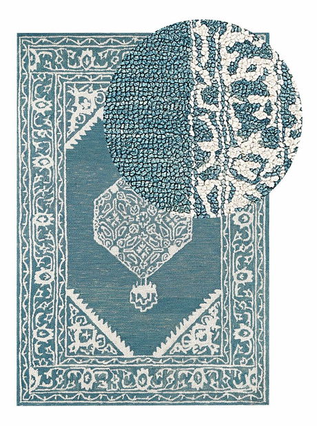 Covor 140 x 200 cm Gevsa (albastru)