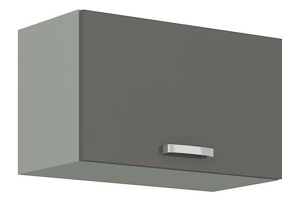 Horná kuchynská skrinka Gonir 60 GU-36 1F (korpus: sivá + front: lesk sivý)