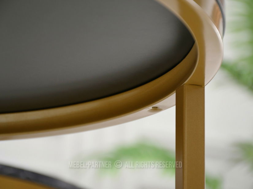 Dohányzóasztal Klara (fekete márvány + arany)