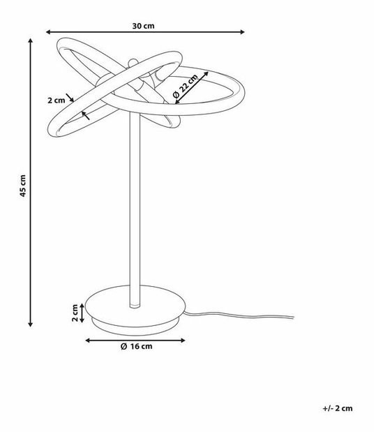 Stolná lampa Antalya (zlatá)