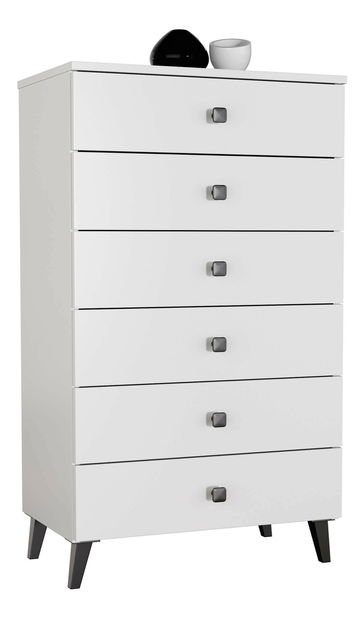 Komoda Morientes (biela + čierna)