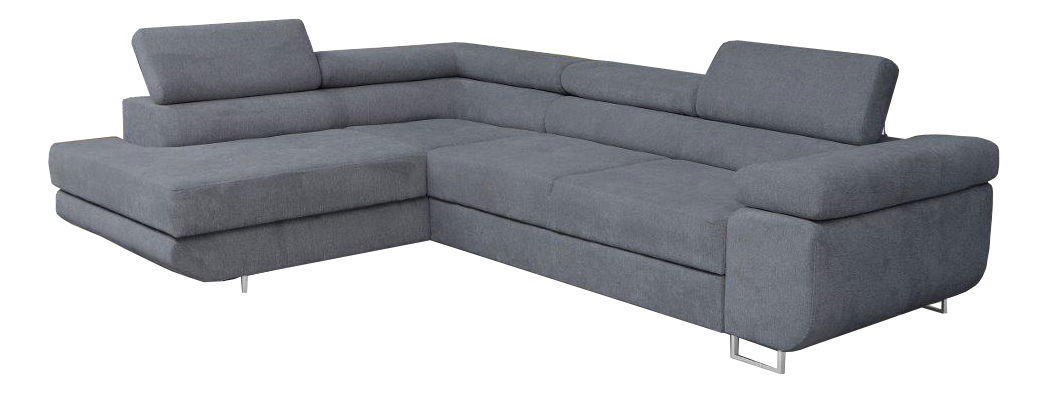 Rohová sedačka Moshe (tmavosivá) (L)