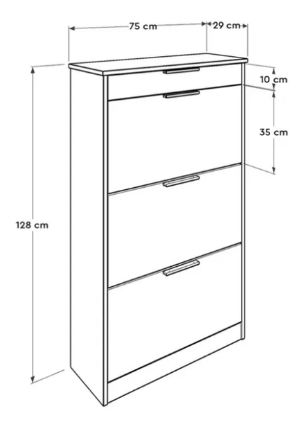 Ormarić za obuću Butoti 6 (orah oslo)